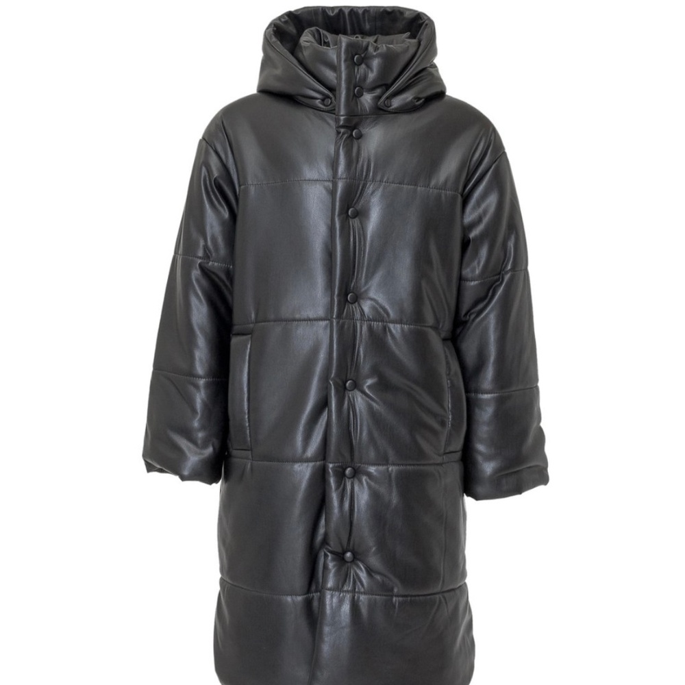 Nanushka Eska Down Puffer with Removable Hood - Medium
